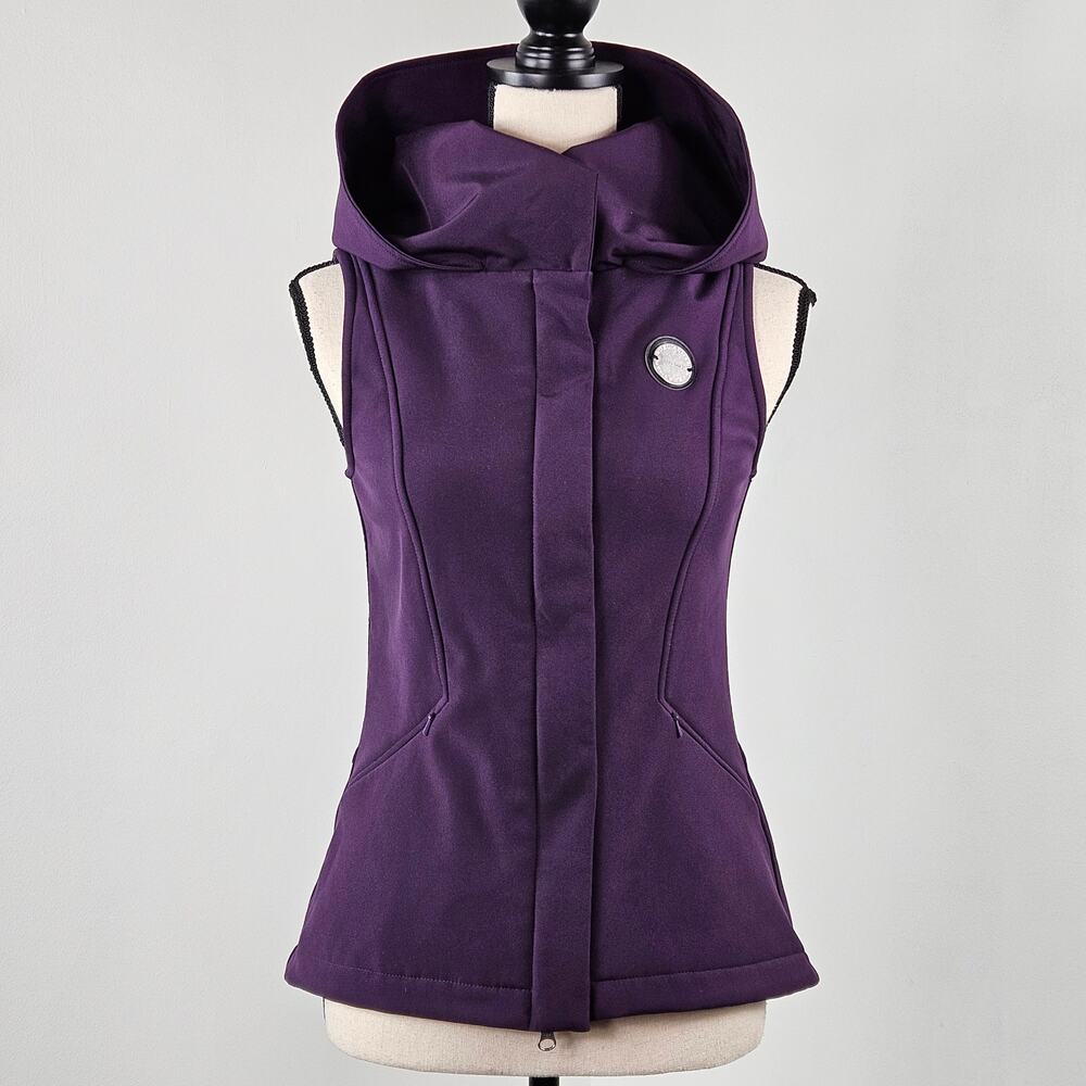 Noel Asmar Equestrian Women's Riding Vest Soft Shell Hooded Purple | XXS